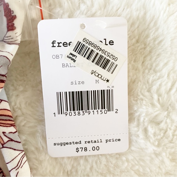 (4 for $20) FREE PEOPLE Keepin On Printed Tee Sz M - Picture 7 of 12